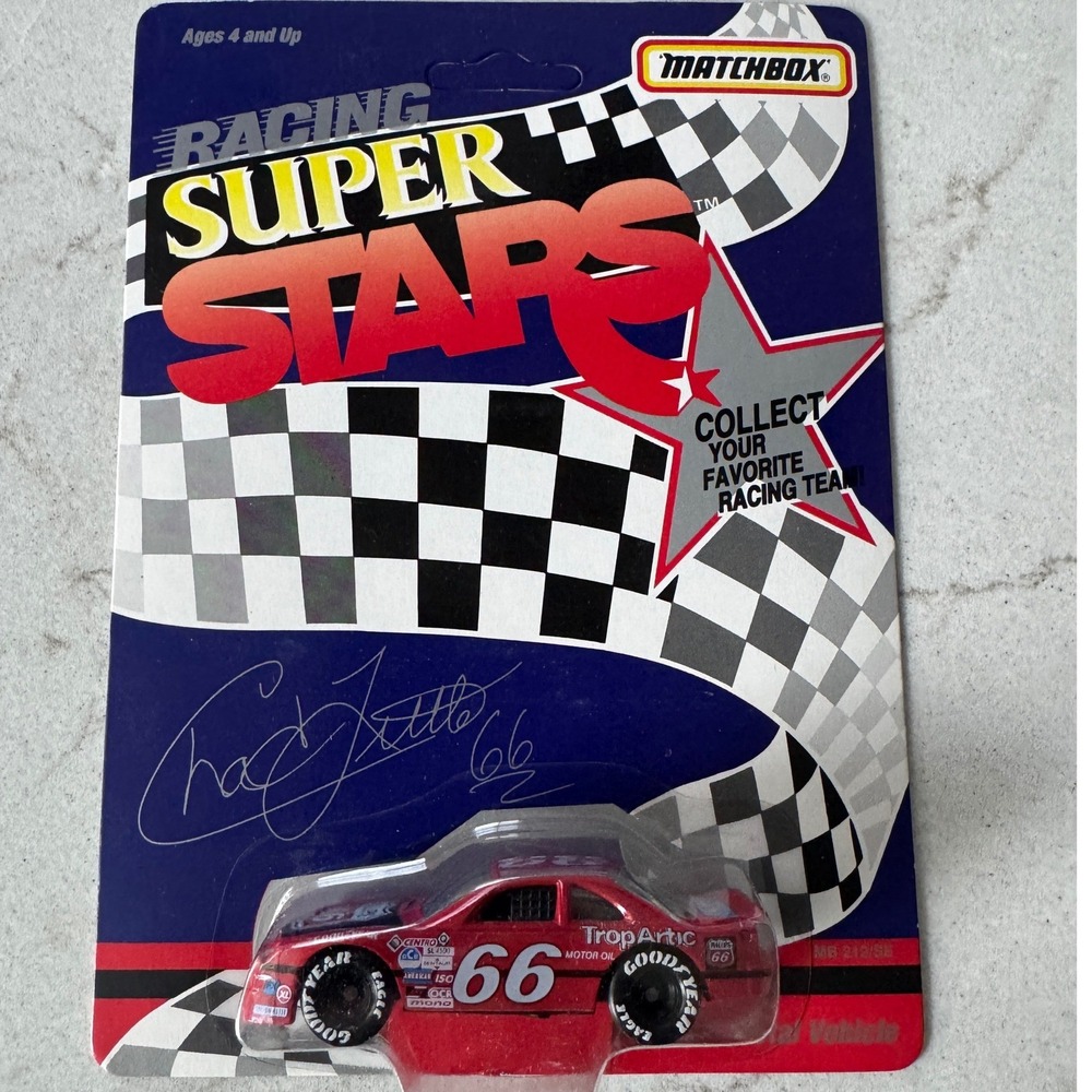 2 Matchbox Racing Super Stars Chad Little 66 TropArtic Ford Thunderbird 1992 NIP
